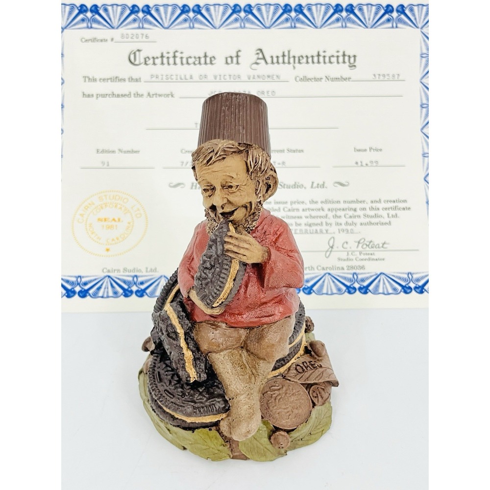 Tom Clark Oreo Gnome Figurine Edition 91 JC Penney Exclusive with COA 1986
